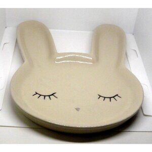Bunny-Shaped Ceramic Plate Bloomingville for Oven Microwave & Dishwasher Use
